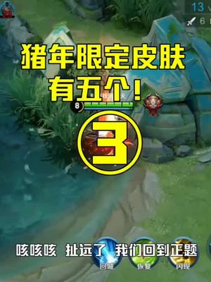 抖音游戏 王者荣耀 猪年限定皮肤有5个,刺激不?(3/3)