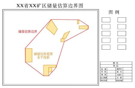 图2-2 xx矿区储量估算边界图(示例)