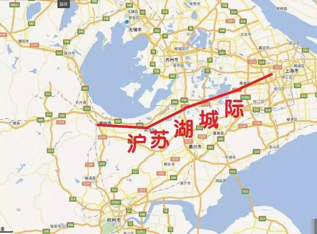 官宣:沪苏湖高铁线路方案敲定,设计速度350公里/小时!