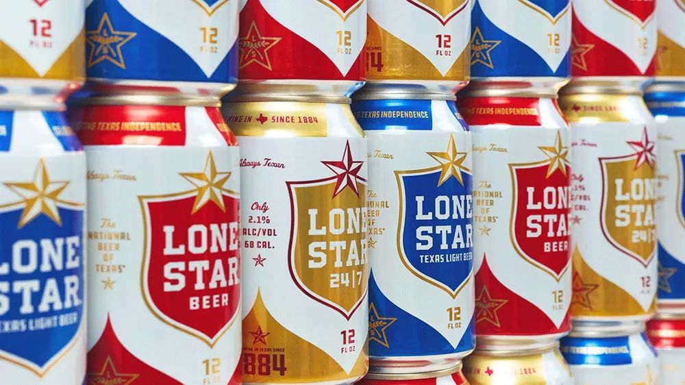 啤酒"lonestar"品牌形象升级