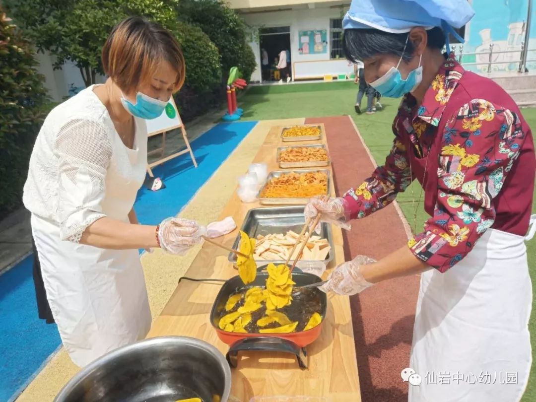 做传统美食品家乡味道仙岩中心幼儿园美食节活动