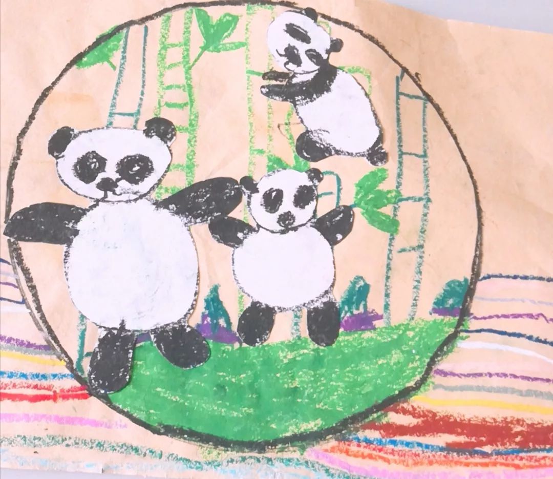 《熊猫·国宝》 绘画   