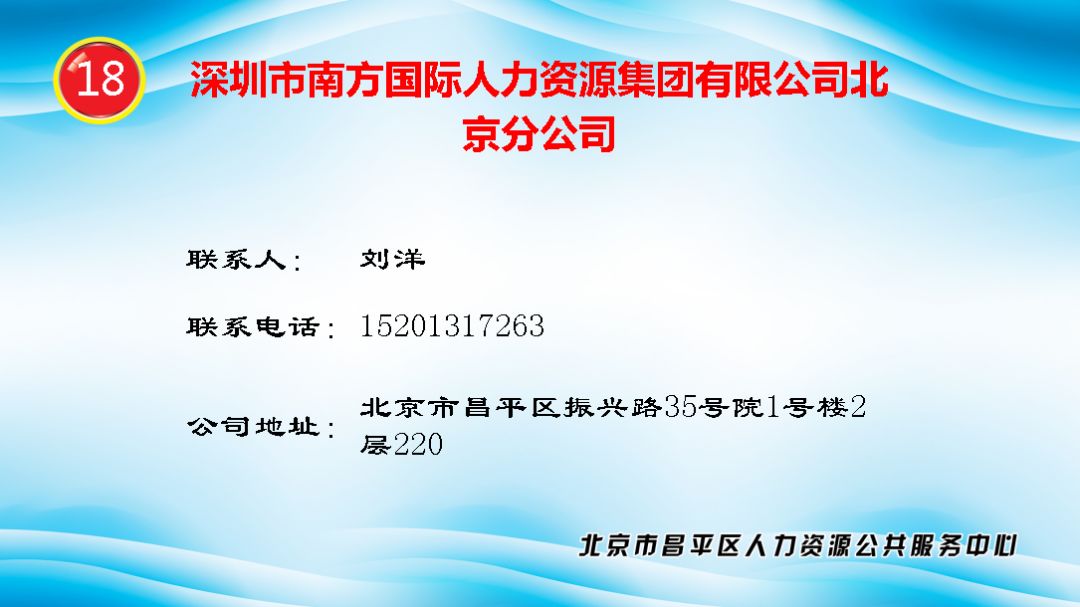 北京昌平招聘_明天,昌平家门口多家单位节前招聘(4)