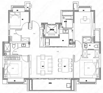 (建面约130㎡平墅户型示意)地址:四季都会co-life体验中心(地铁1号线