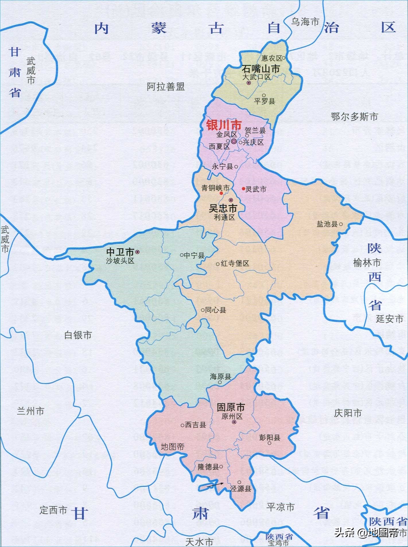 甘肃和宁夏最好的2所大学,各有一所