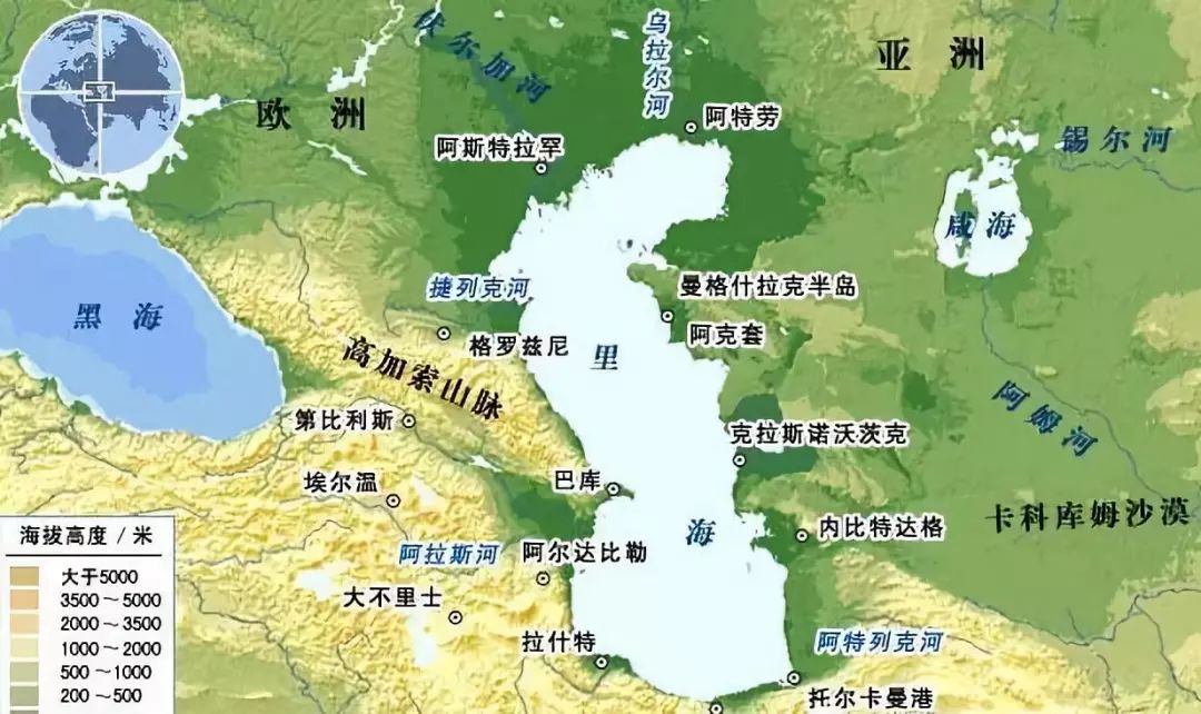 里海沿岸人口密度大的原因_里海沿岸地图