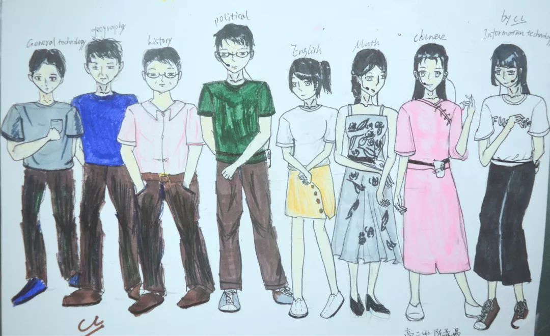 学生偷画了全校老师的漫画,有老师还设为微信头像
