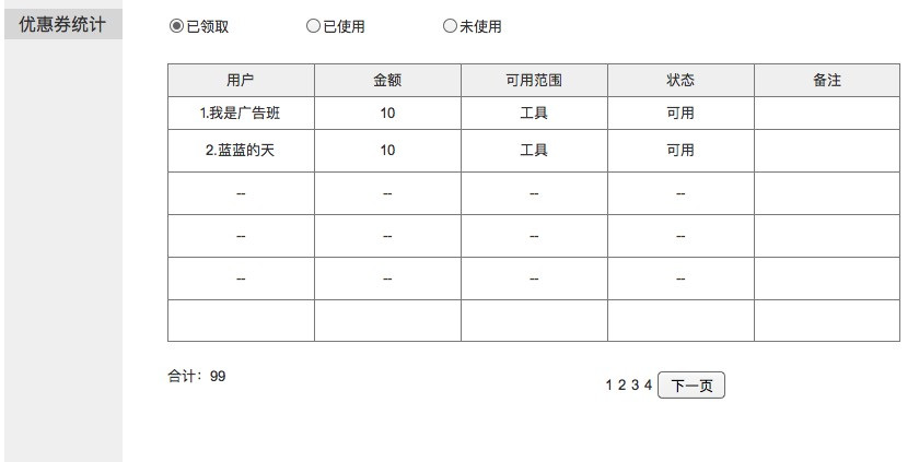 了解优惠的原理，给产品建立一套优惠券系统