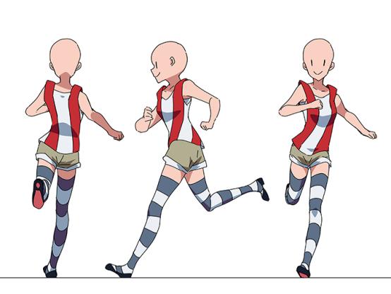 教你如何最轻松画出跑步的姿势