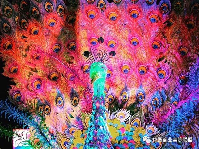 2019缤纷悉尼灯光音乐节装置艺术作品regalpeacock