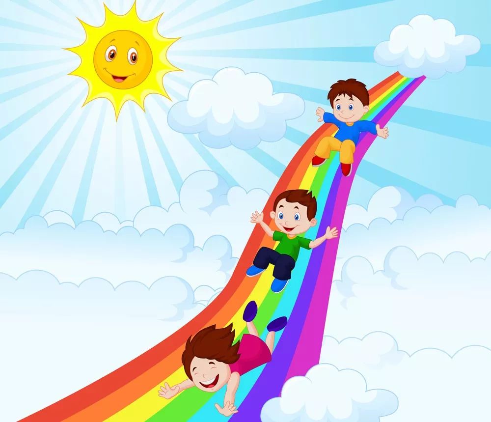 定能给孩子们带来不一样的回忆现场的彩虹滑梯留下了浓墨重彩的一笔