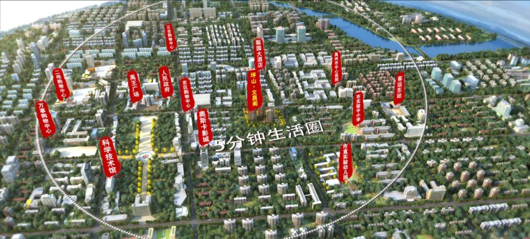 完善东临颖川路,北邻禹王大道,坪山61文昌阁位于禹州东区核心地段坡
