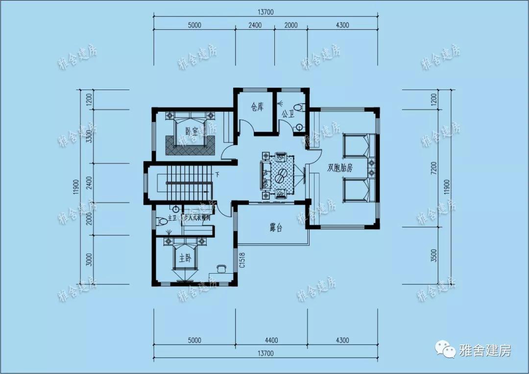 7x11.9米农村现代别墅,农村房子建得多好看,引领建房新趋势