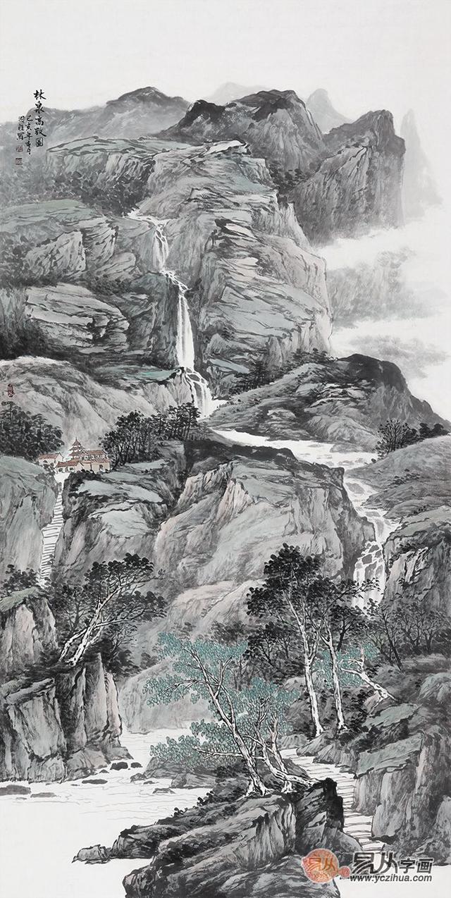 雄奇山水 悠远意境 李国胜山水画作品赏析