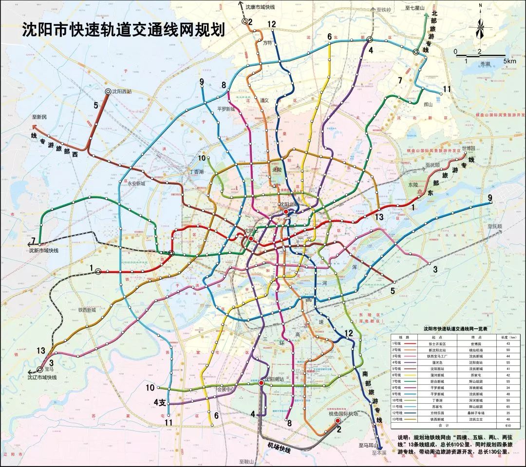 "百年大计"新版沈阳地铁规划图发布,9号线不再到沈抚新区!