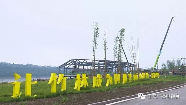 江安长江竹岛已完成工程总量的90