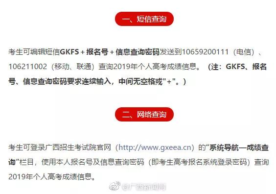 用短信查高考成绩是真的吗