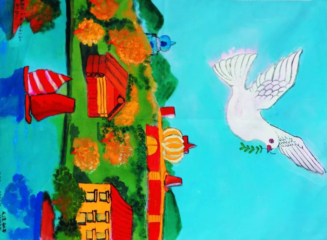 世界和平绘画作品-图库-五毛网