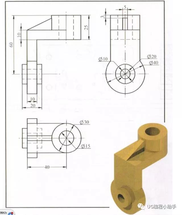 25张ug绘图快速入门练习图纸,有空拿去练习!
