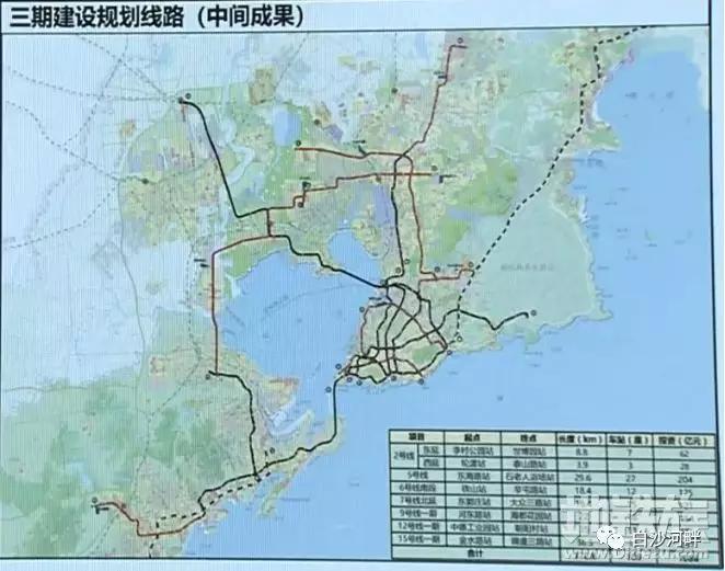 或投资237亿18站点竟以白沙湾为圆心青岛地铁15号线发中标公告10号线