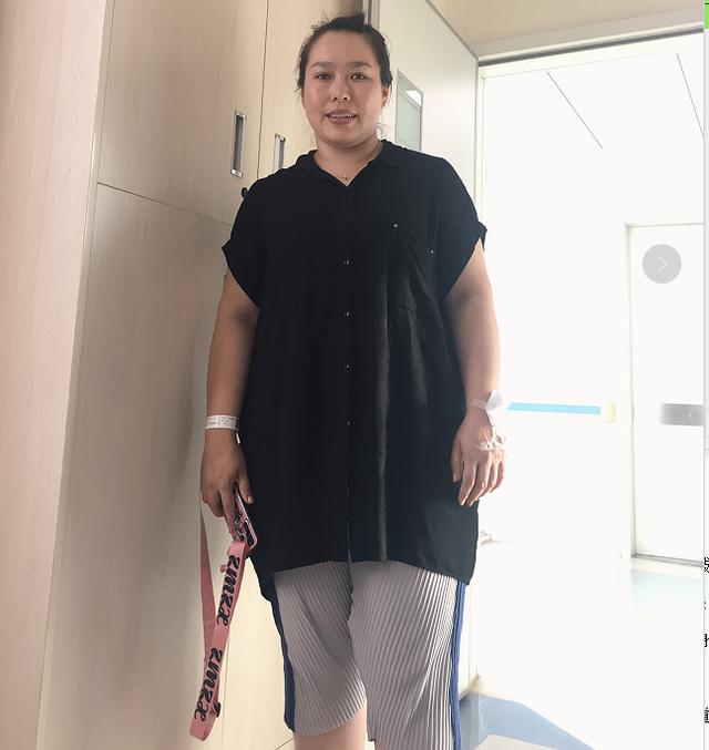 190斤混血美女缩胃减肥:孕期增重70斤,像老了20岁