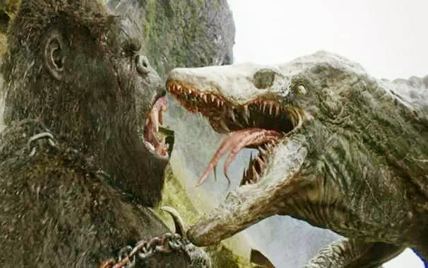 《哥斯拉2》问鼎怪兽江湖,地面难遇对手,网友:骷髅巨蜥老家有