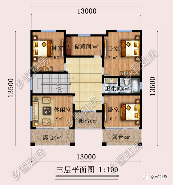 3米乘3米的卧室平面图