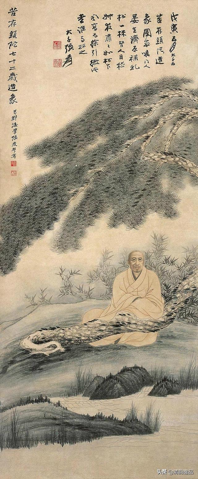 被西方艺坛赞为东方之笔的张大千画笔下的松树
