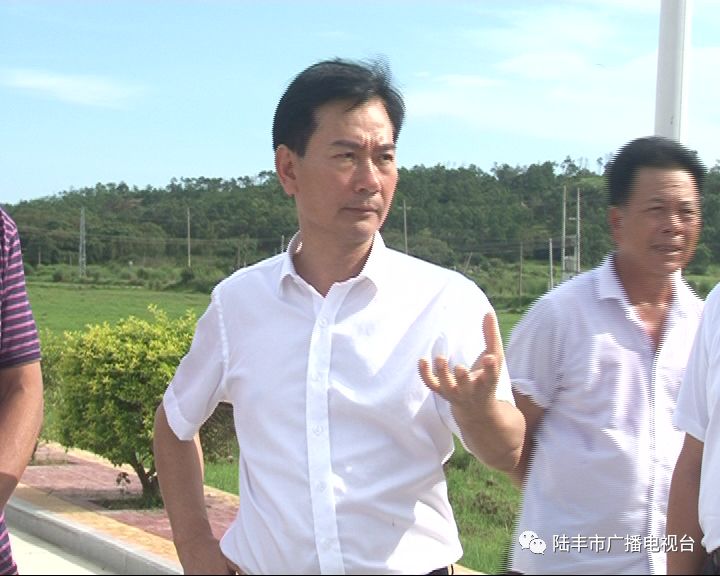 汕尾市副市长林军到湖东竹湖村实地察看
