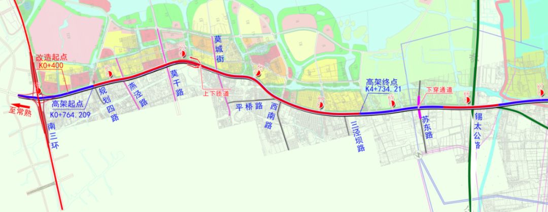 524国道常熟莫城至辛庄段改扩建工程开工!半小时到苏州主城