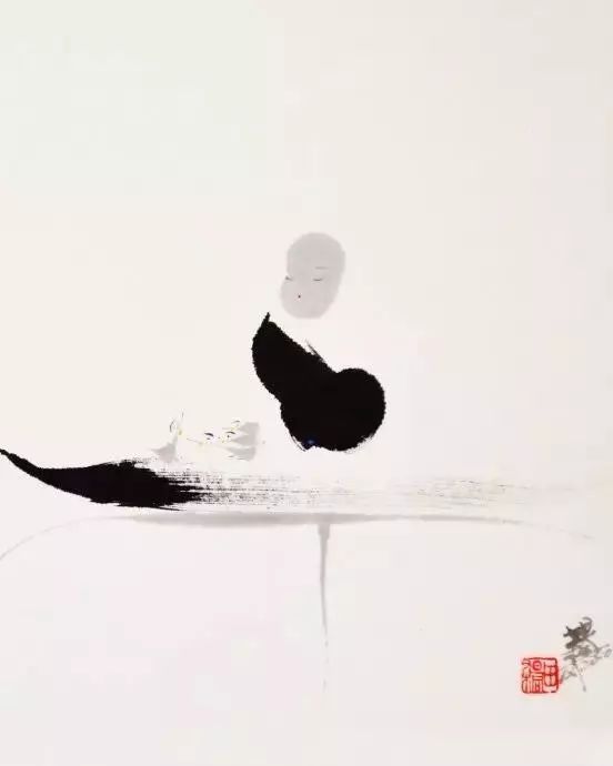 一笔禅风他练了20年,终于创作了直指人心的禅意画