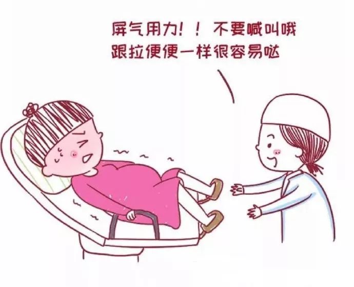 腹压，促进胎儿娩出；宫缩间歇时，充分放松休息，下次宫缩时再次用力。生产过程中一定要按照医生和导乐的指