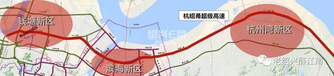 杭绍甬高速公路杭绍段全长52.