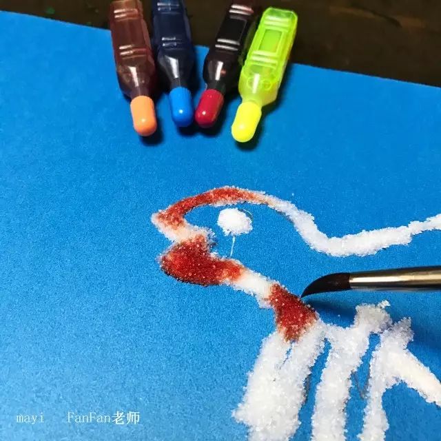 【创新手工】水粉撒盐画,玩转不一样的艺术体验!_孩子