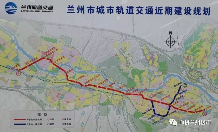 兰州地铁1号线开通利好沿线15盘