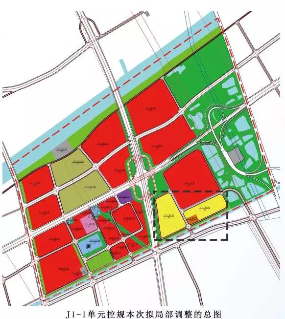 ↓↓↓↓ 江都长江路东片区控规规划范围: 扬州市江都高新技术产业