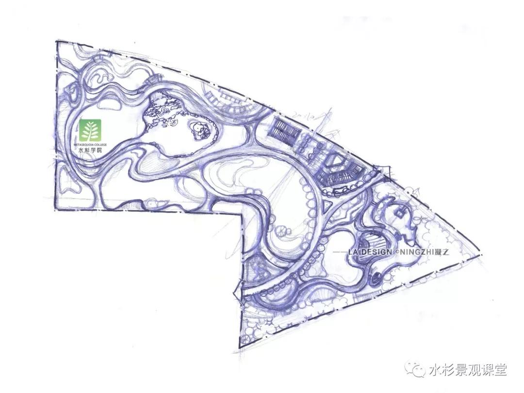 【水杉学院】风景园林考研景观快题设计真题示范