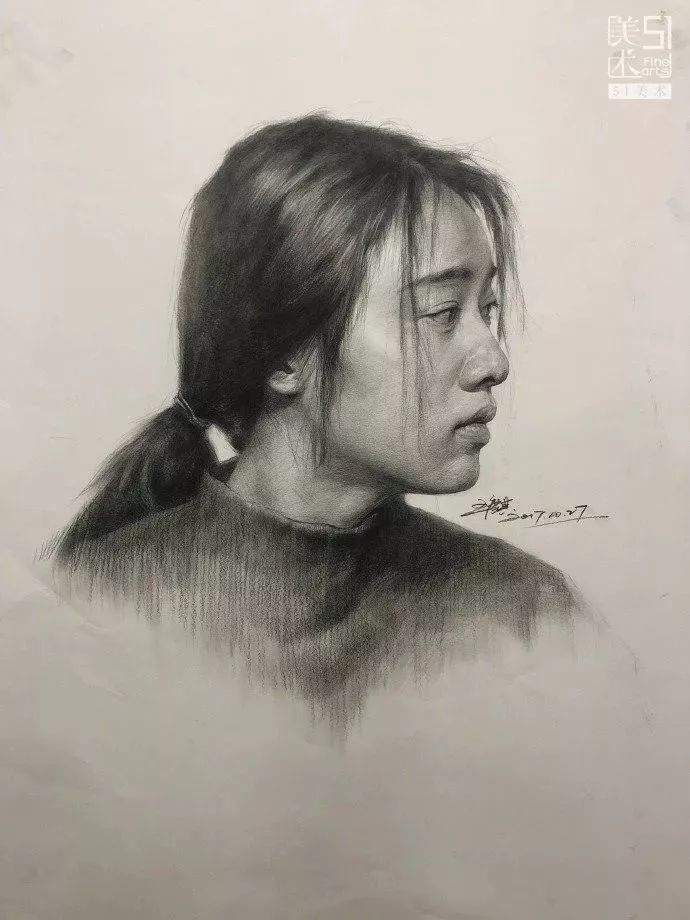 素描头像中衣领该如何画