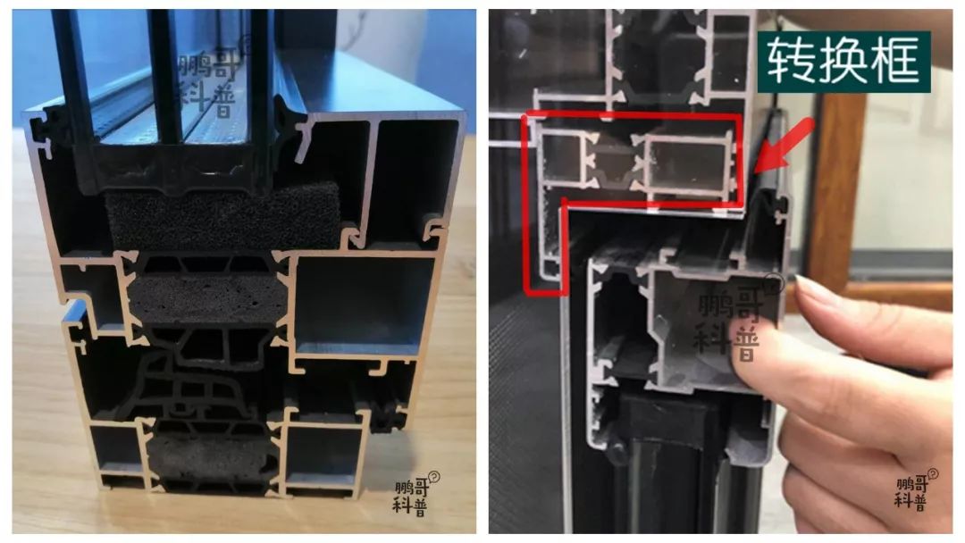 篇二| 家装门窗十处细节与设计——转换框,加强中梃,塑料件