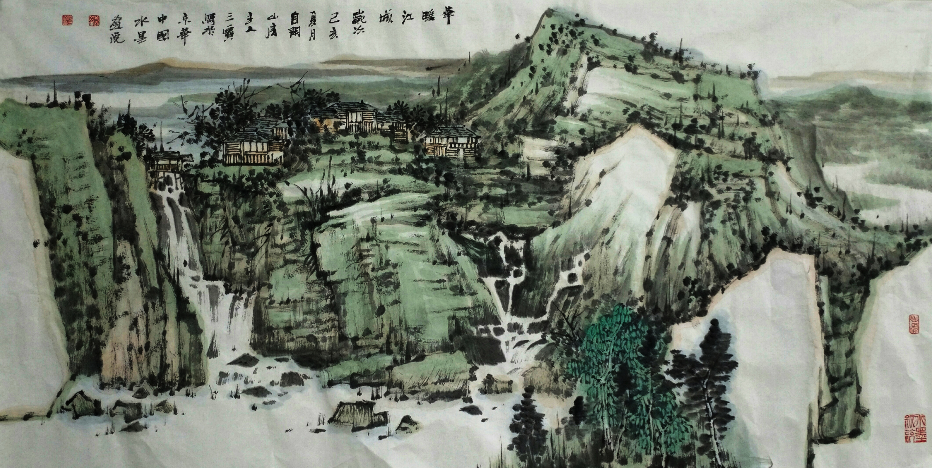 当代中国画100家 画家何三宝_山水画