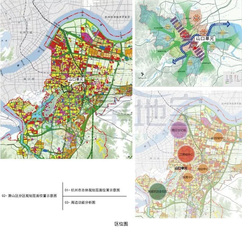 【规划】萧山区山口单元控规公示,彩虹快速穿地而过!