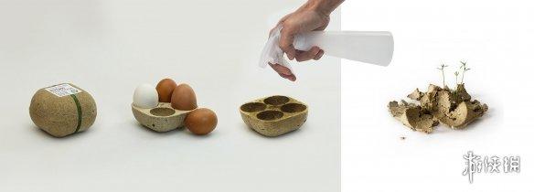 希腊设计师创意：买鸡蛋包装盒还能种豆苗加个菜_豆苗