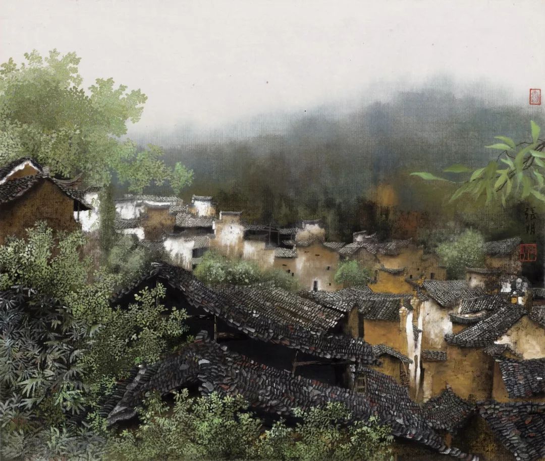 厉害了 松阳乡村绘画作品被中国驻俄大使馆收藏
