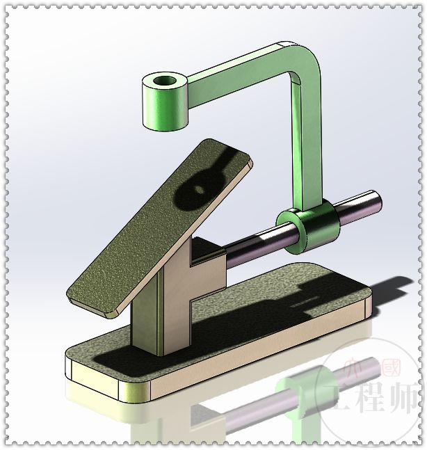 用solidworks设计的简单楔形机构