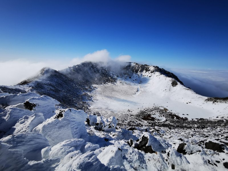 韩国最高峰济州岛汉拿山,冬季登顶赏雪去