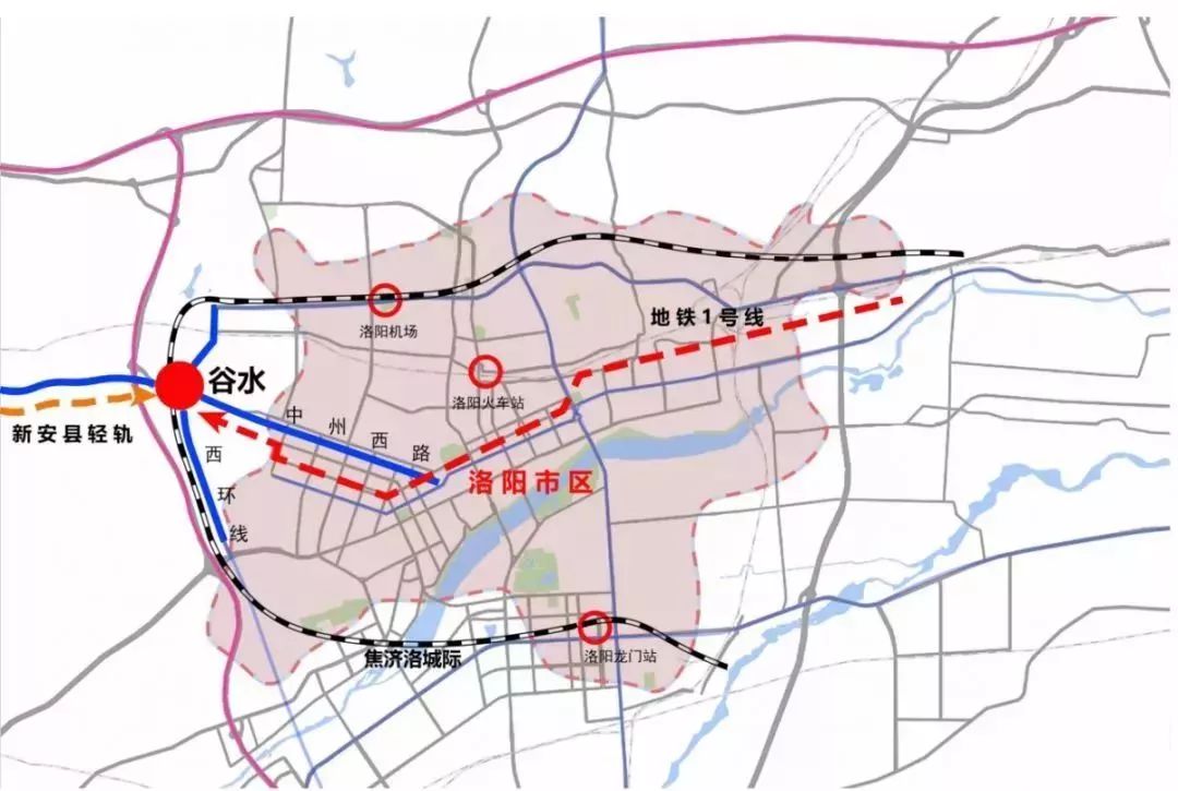 新安线轻轨拟在基地处设终点站,可以强化新安县与主城区的联系,从而