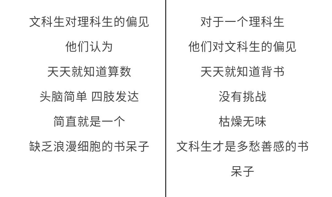 浪漫文科生的抒情下面小编用一组对比来形象地说明一下文科生理科生的