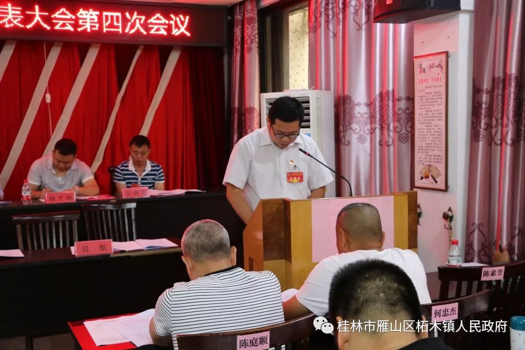 吕航同志代表镇人大主席团作工作报告大会依照法定程序,以无记名投票