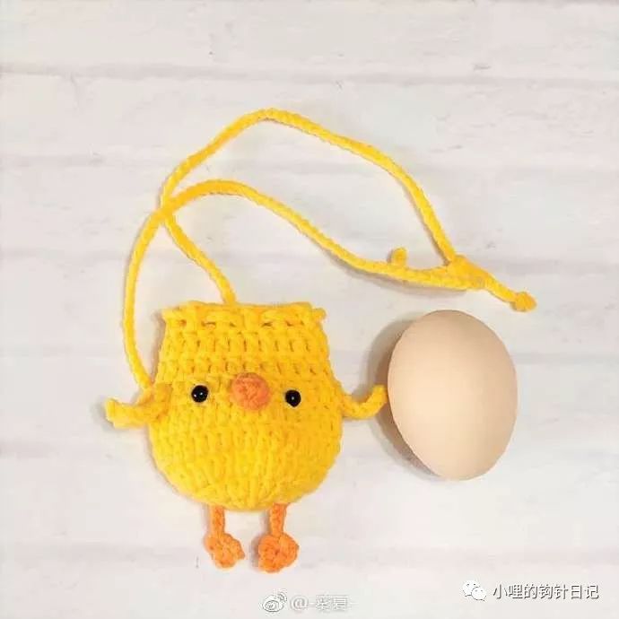 【图解：初生的小鸡蛋袋，好想要！好想钩！！】 初生鸡蛋