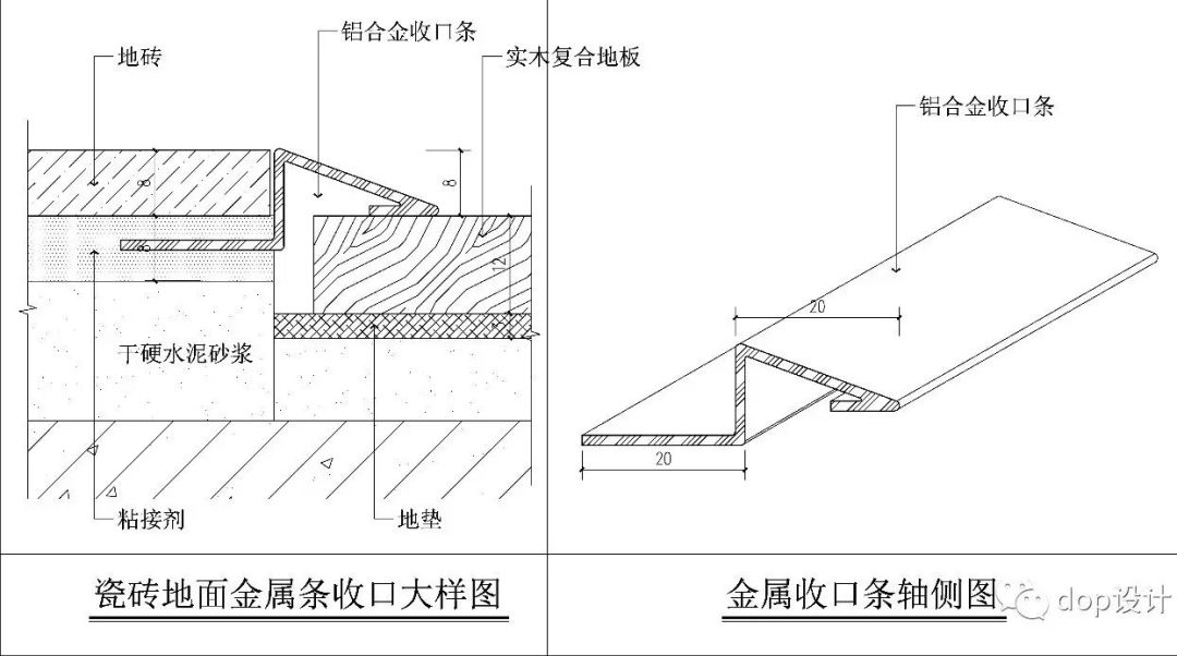 这4种金属条收口方式每个设计师都应该掌握